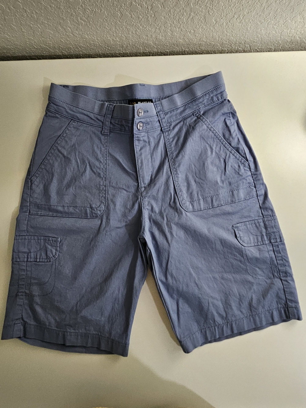 Women's Casual Cargo Shorts - Cornflower Blue